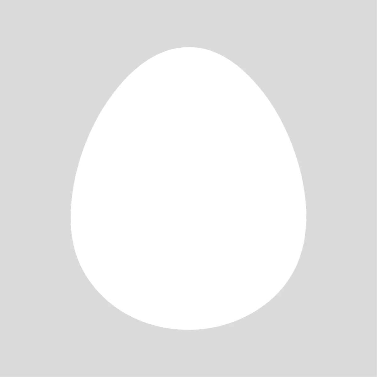 Potrait Egg Shape  Acrylic Photo
