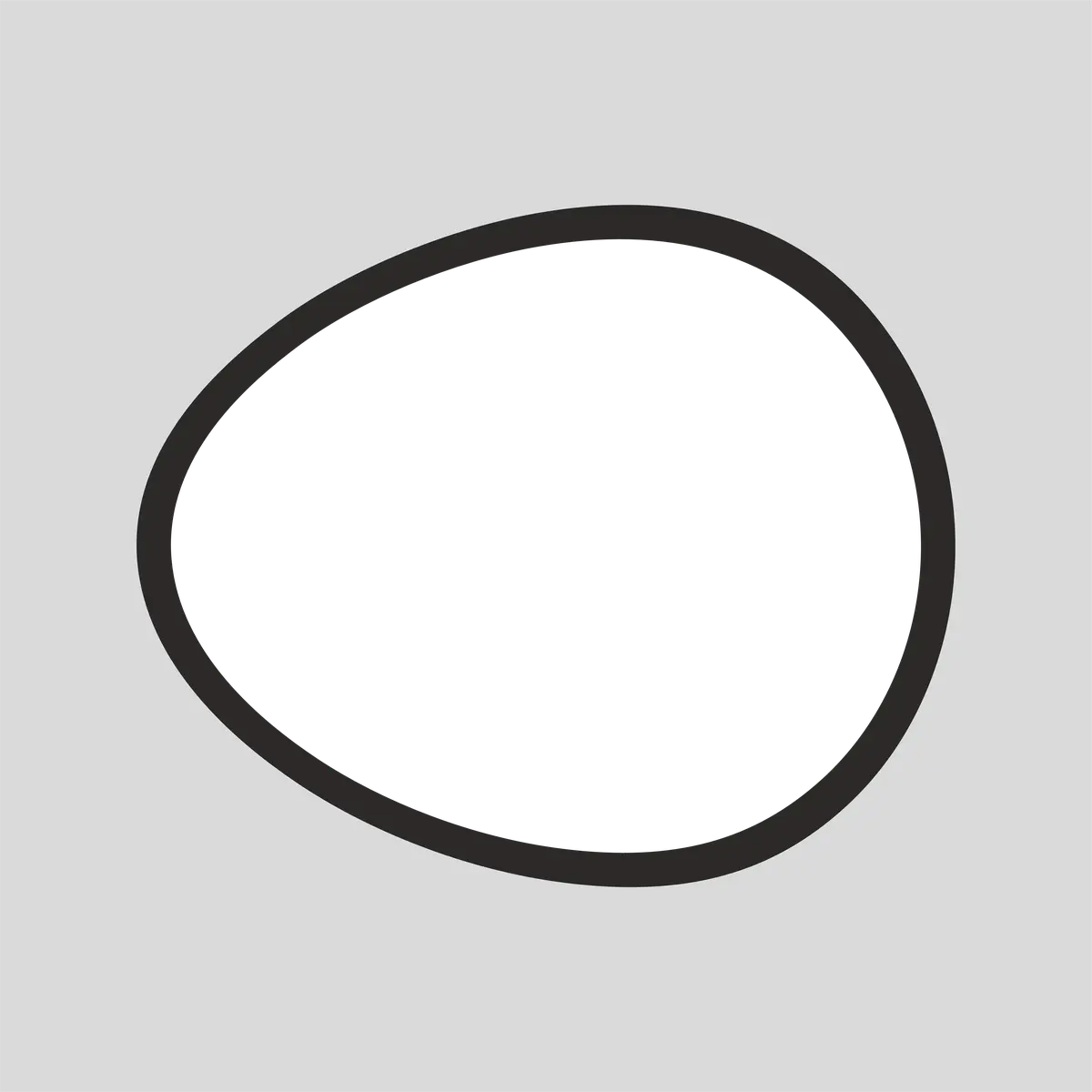 Landscape Egg  Shape Acrylic Photo  with frame