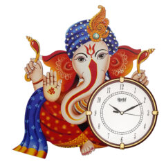 Ganesh Ji Wall Clock For Home | Gifting Purpose (15*15 Inch)