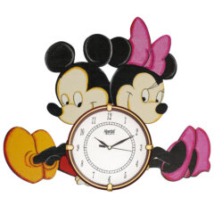 Mikki & Minnie Wooden Wall Clock