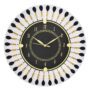 Black Wooden Wall Clock