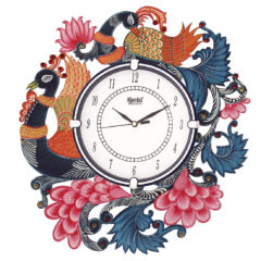 Peacock Wooden Wall Clock