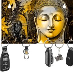 YELLOW BUDDHA KEY HOLDER